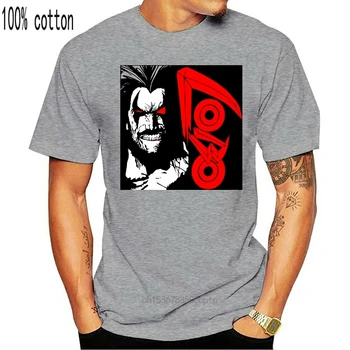 Mados Prekės ženklo Drabužių Vyrams Aukštos Kokybės marškinėliai, Lobo Logotipas T-Shirt -Visi Sizesprinting Atsitiktinis Viršūnės