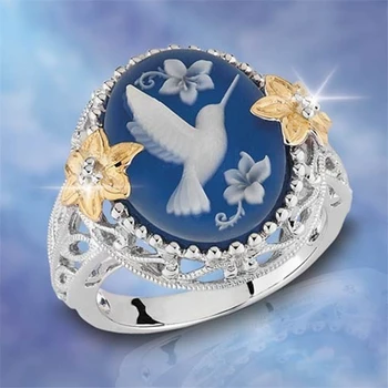 Mados Taikos Balandis Aukso Spalvos Gėlių Atskyrimo Vestuvinis Žiedas Moterims Vestuves Žiedai, Papuošalai, Aksesuarai,