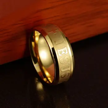 Mados Titano Plieno Žiedai Aukso Madinga Žiedas Pranešimą 