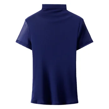 Mados Trumpas Rankovėmis marškinėliai Aukštas Moterų-Kaklo Pagrindinis Ju Siūlų dugno Tees 2021 M. Vasarą nauju Moterų vientisos Spalvos Viršūnes Drabužiai