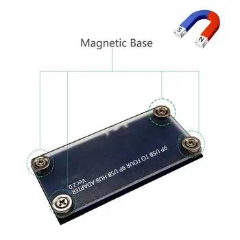 Magnetinio 9Pin 1 4 USB 2.0 Hub Adapteris Plėtros Valdybos su SATA Kabelis