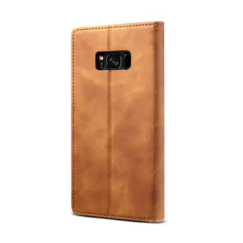 Magnetinio Flip Case For Samsung Galaxy S8 Plus Atveju Klasikinis PU Odos Piniginės 