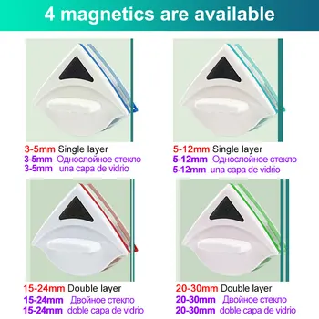 Magnetinio Langų Valymo Šepetys Stiklo Valiklį Teptuku Lango Valytuvas dvipusės Magnetinio Šepetys Skalbimo Namų Valymo Priemonės