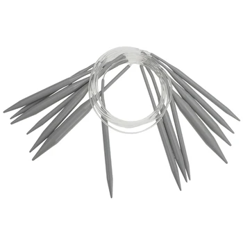 Magnetized aliuminio žiedas adata spalvinga aliuminio strypas adatos vilnos rankų darbo mezgimo įrankis megztinis adata SKC 40CM 60CM 80CM