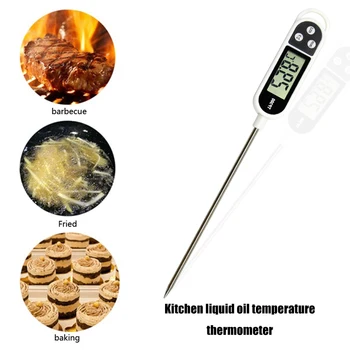 Maisto Termometras TP300 Skaitmeninis Virtuvės Termometrą Mėsai, Vanduo, Pienas, Kepimo Maisto Zondas GRILIS Elektroninis Orkaitės Virtuvės Įrankiai