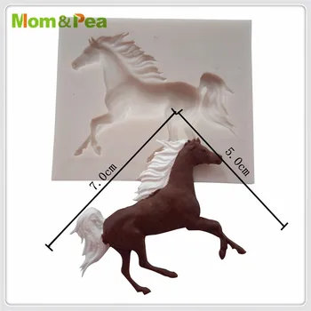 Mama&Žirnių MPA0705 Arklio Formos Paspauskite Silikono Formos Pyragas Apdaila Minkštas Pyragas 3D Pelėsių, Maisto Klasės,