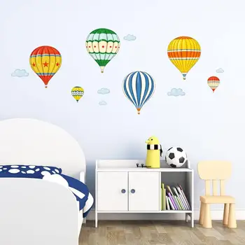 Mamalook Animacinių filmų karšto oro balionu, lipdukai, gyvūnų, vaikų kambario dekoracija vaikų darželio kūdikių sienos lipdukai aplinkos apsauga s