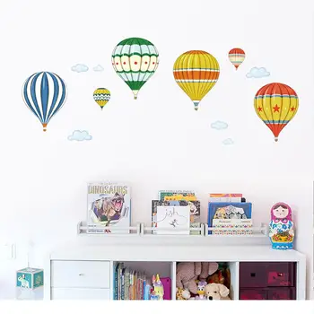 Mamalook Animacinių filmų karšto oro balionu, lipdukai, gyvūnų, vaikų kambario dekoracija vaikų darželio kūdikių sienos lipdukai aplinkos apsauga s