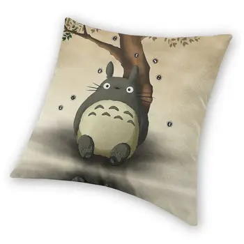 Mano Kaimynas Totoro Aikštėje Pagalvės Užvalkalą Dekoratyvinis Pagalvės Užvalkalas Užsakymą