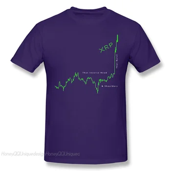Marškinėliai Vyrams Drabužius XRP Ripple Monetos Cryptocurrency T-Shirt Inverse H&S Edition 