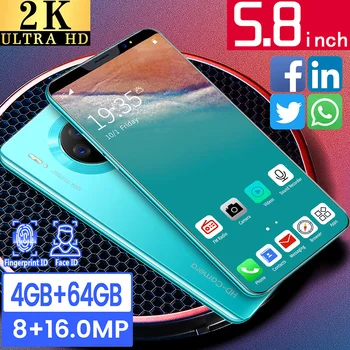 Mat36 Nekilnojamojo 512+4 Atminties 5.8 Colio Ekraną, 3G išmanusis Telefonas Palaiko Tailando Plius Maža Dovana Pigiai Telefonas Aukštos Kokybės
