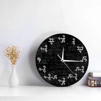 Matematikos Lygtis Sieninis Laikrodis 9s Formulės Modernios Sienos Kabo Žiūrėti Namuose Klasėje Sienos Meno Dekoro