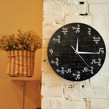 Matematikos Lygtis Sieninis Laikrodis 9s Formulės Modernios Sienos Kabo Žiūrėti Namuose Klasėje Sienos Meno Dekoro