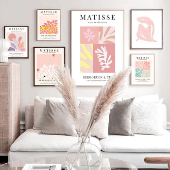 Matisse Anotacija Spalvinga Lapų Popieriaus Iškirpti Atkreipti Sienos Menas Spausdinti Paveikslai Tapyba Šiaurės Plakatas Sienos Nuotraukas Gyvenimo Kambario Dekoro