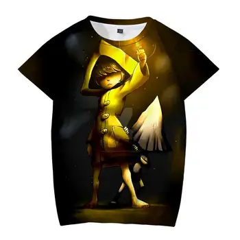 Mažai Košmarai 2 T-shirt 3D Spausdinimo O-Kaklo Berniukų/mergaičių Marškinėlius Vasaros Trumpas Rankovės marškinėliai Harajuku Mažai Košmarai Topai marškinėliai