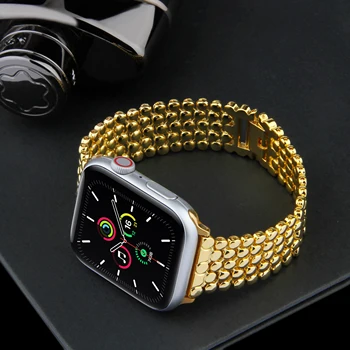 Medaus metalo diržu, Apple Watch serijos 6/3/2/SE 38MM 42MM už iwatch series 5 4 40MM aukštos kokybės nerūdijančio plieno dirželis