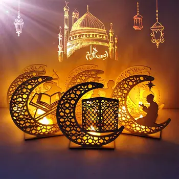 Mediniai Eid Mubara Naktį Šviesos Ramadanas, Papuošalai, Namų Islamo Musulmonų Šalies Eid Dekoro Kareem Ramadanas Ornamentu