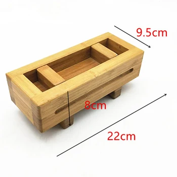 Mediniai Suši Pelėsių Stačiakampio formos Suši Maker Paspauskite Pelėsių Box 
