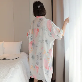 Medvilnės, Šilko Nightdress Moterų Vasaros Plonos Viskozės Homewear Europos Versija Marškinėliai Moteris Naktį Sleepwear Camisones Para Dormir