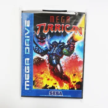 Mega Turrican Žaidimas Kasetė 16 bitų MD Žaidimo Kortelės Su Mažmeninės Langelyje Sega Mega Drive