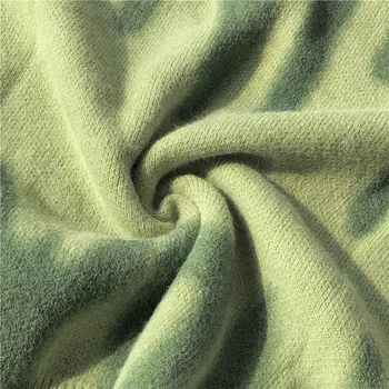Megzti Megztinis Moterims, Elegantiška Žalia Dryžuota Negabaritinių Puloveriai Moterų Žiemos Prarasti Ilgai Y2KSweaters Streetwear Sueter Mujer 2021