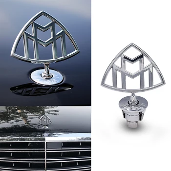 Mercedes Benz C E S Klasė S400 S500 S600 Maybach Nuolatinis Metalo Emblemų Automobilių Hood 3D Galinis Logotipas Ženklelis Aliuminio Reikmenys Naujas