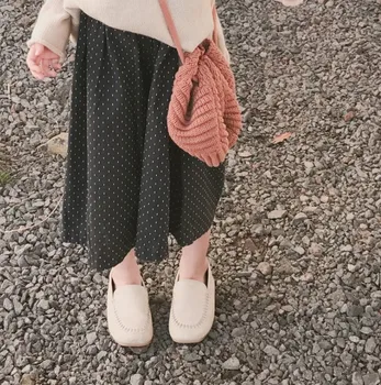 Mergaičių kelnės polka dot prarasti pločio kojų kelnės 2019 m. rudenį naujų vaikų drabužių 2-7 metų vaikams antblauzdžiai