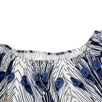 Mergaičių Suknelė Vasaros 2020 Mados Shoulderless Mini Suknelės Vaikams Princesė Šalis Afrikos Dashiki Vaikiška Suknelė Mergina Komplektai
