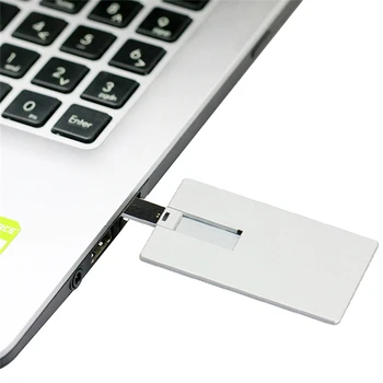 Metalo, Aliuminio Kortelė USB Flash Drive 32GB Pendrive 64GB 16GB 8GB 128GB 256 GB Kreditinės Kortelės Pen Drive, Memory Stick Tinkinti Vaizdo