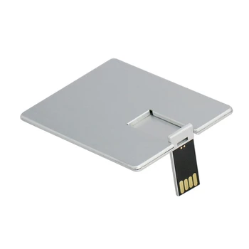 Metalo, Aliuminio Kortelė USB Flash Drive 32GB Pendrive 64GB 16GB 8GB 128GB 256 GB Kreditinės Kortelės Pen Drive, Memory Stick Tinkinti Vaizdo