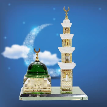 Mečetė Statula Dekoro Islamo Religinės Statulėlės Showpiece Skulptūros Dekoras
