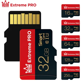 Micro SD kortelė 4 8 16 32 64 128 256 GB mini Kortelės 10 Klasė TF Flash Kortelės Atminties Kortelė 256 GB 128GB Už Išmaniojo telefono Adapteris