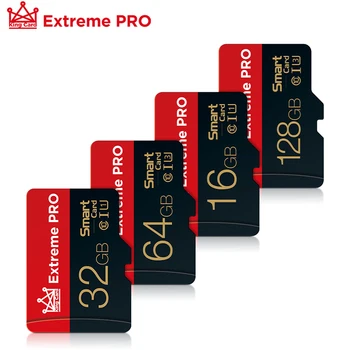 Micro SD kortelė 4 8 16 32 64 128 256 GB mini Kortelės 10 Klasė TF Flash Kortelės Atminties Kortelė 256 GB 128GB Už Išmaniojo telefono Adapteris