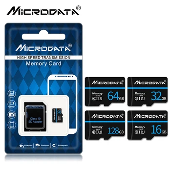 Micro SD Kortelę 64GB 32GB 16GB Class10 Atminties kortele 128 GB 