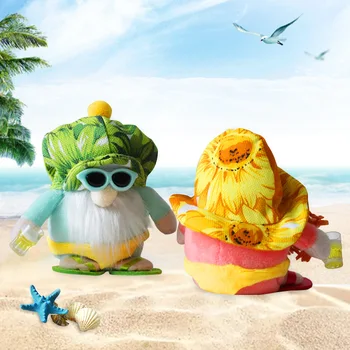 Mielas Beach Pajūrio Bikini Gnome Pliušiniai Žaislai Beveidis Lėlės Namų, Sodo Puošmena Papuošalai _WK