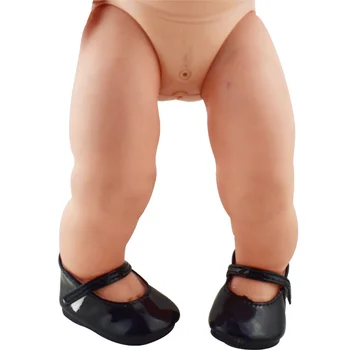Mielas Lėlės Batai 7cm Aukštos kokybės Lankas Animacinių filmų Modelis 43cm Baby Doll, 17 Colių Gimusių Kūdikių Lėlės Drabužiai Ir Aksesuarai