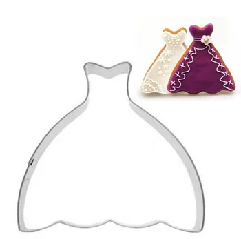Mielas Princesė Suknelė Nerūdijančio Plieno Slapukas Formų Vaisių Karpymo Minkštas Pyragas Stilius Įrankis Kepimo & Konditerijos Įrankiai A672