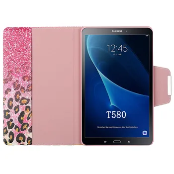 Mielas Vienaragis Case for Samsung Galaxy Tab 10.1 2016 SM-T580 T585 Flip Cover Funda Planšetinį kompiuterį Samsung Galaxy Tab A6 2016 Atveju