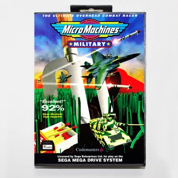 Mikro Mašinos Karinės 16bit MD Žaidimo Kortelės Sega Mega Drive/ Genesis 