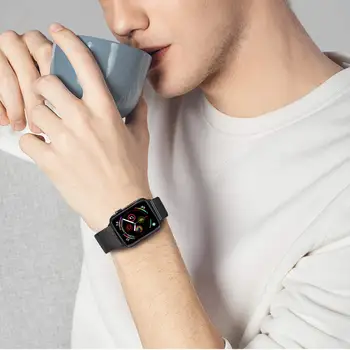 Milano Kilpos Diržas, Apple Watch Band 42mm 44mm Correa Dirželiai SE Serijos 6 5 4 3 2 1 Apyrankė 