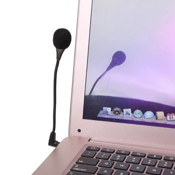 Mini 3,5 mm Sąsaja Triukšmo Atšaukiu Lankstus Mikrofonas PC Laptop Notebook
