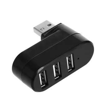 Mini 3 Port USB 2.0 Sukasi Splitter Adapteris Centru 