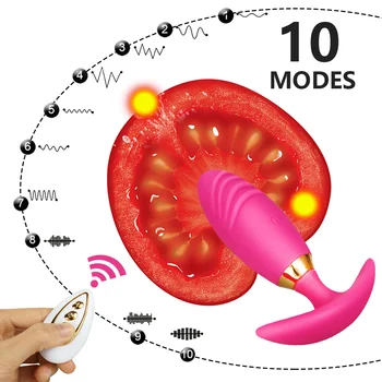 Mini Belaidės Prostatos Massager Analinis Butt Plug Sey Žaislų 10 Režimas Gėjų Stimuliuoti G-spot klitorio Vibratoriai Moterims