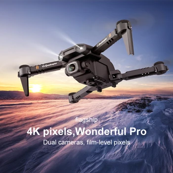 Mini Drone XT6 4K 1080P HD Kamera, WiFi Fpv Oro Slėgio Aukščio Laikyti Sulankstomas Quadcopter RC Drone Vaikas Žaislą Dovanų