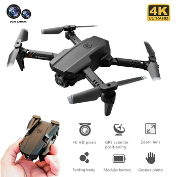 Mini Drone XT6 4K 1080P HD Kamera, WiFi Fpv Oro Slėgio Aukščio Laikyti Sulankstomas Quadcopter RC Drone Vaikas Žaislą Dovanų