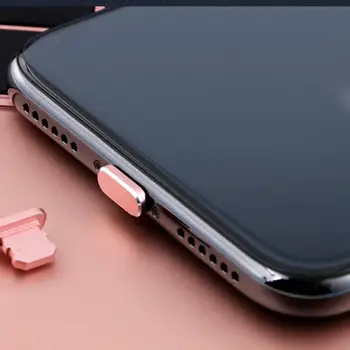 Mini Mobilusis Telefonas Dulkių Plug Metalo Duomenų Sąsaja Raštas Kabelis Sąsaja Protector, IPhone X/8 Plius/7/6s Serijos Telefonai