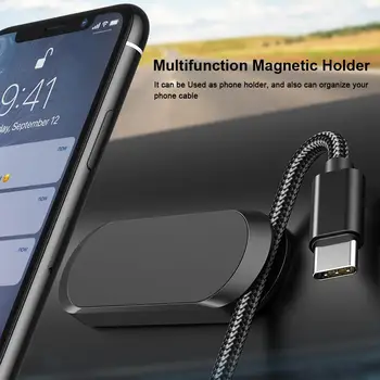 Mini Nešiojamas Magnetinio Automobilių Oro Angos Mount prietaisų Skydelio Telefono GPS Laikiklį, apkabos
