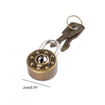 Mini Spynos Maži Bagažo Dėžutės Raktas, Spyna su raktu Krepšys, Lagaminas Dekoro Priedai 95AA