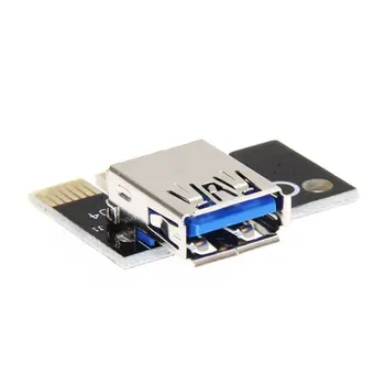 Mini USB 3.0 Grafika Kortelės Riser Card PCI-E 1X Iki 16X Kasybos Extension Adapter Kasybos Extender Kasybos Priedai Lašas Laivybos