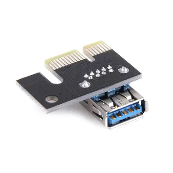 Mini USB 3.0 Grafika Kortelės Riser Card PCI-E 1X Iki 16X Kasybos Extension Adapter Kasybos Extender Kasybos Priedai Lašas Laivybos